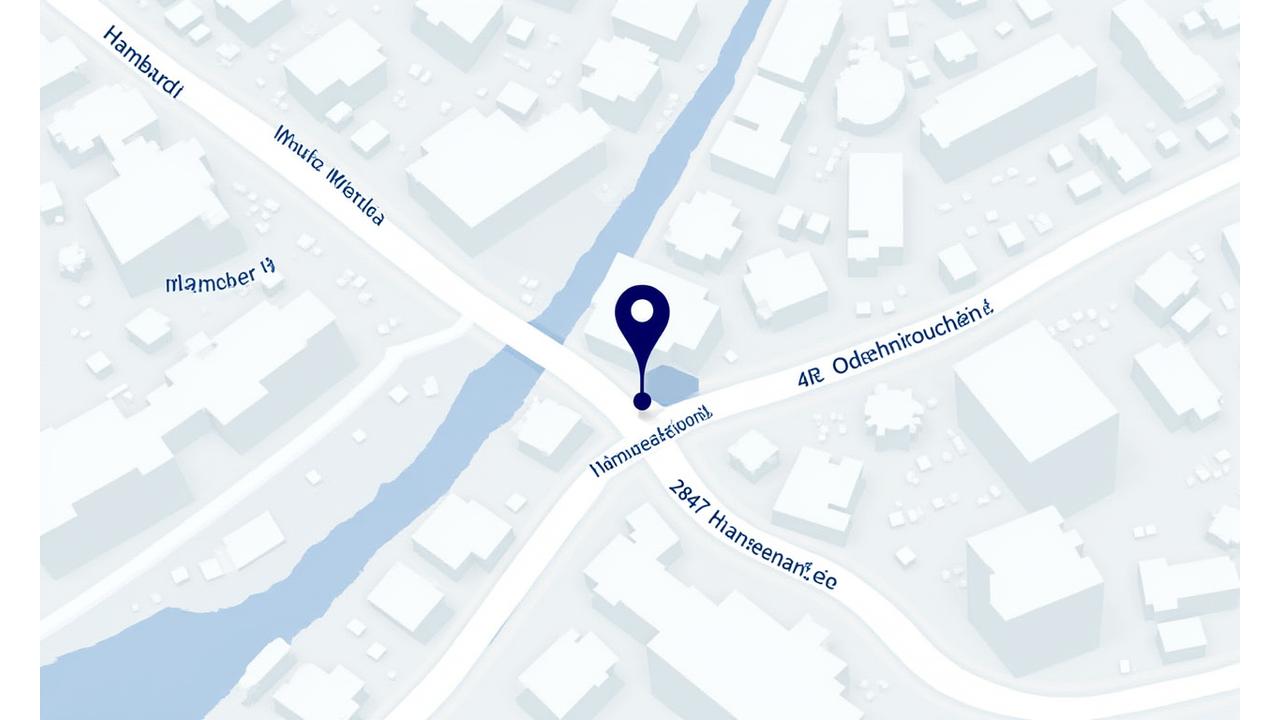 Lageplan von Fahrzeugpflege HuhnRoad an der Hanseatenallee 2847 in Hamburg